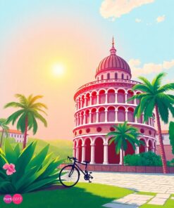 Sunlit Pisa Paint Numbers