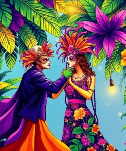 Tropical Fronds Paint Numbers