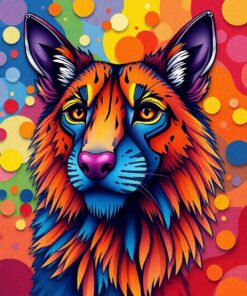 Vintage Cheetah Paint Numbers