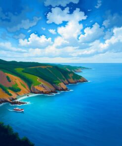 Island Coastline Paint Numbers