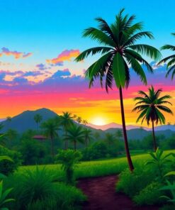 Tropical Plantation Paint Numbers