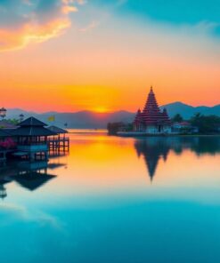 Lake Bratan Paint Numbers