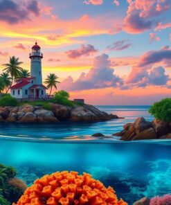 Tropical Coral Paint Numbers