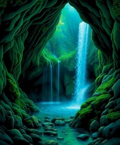Waterfall Cavern Paint Numbers