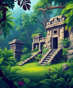 Mesoamerican Ruin Paint Numbers