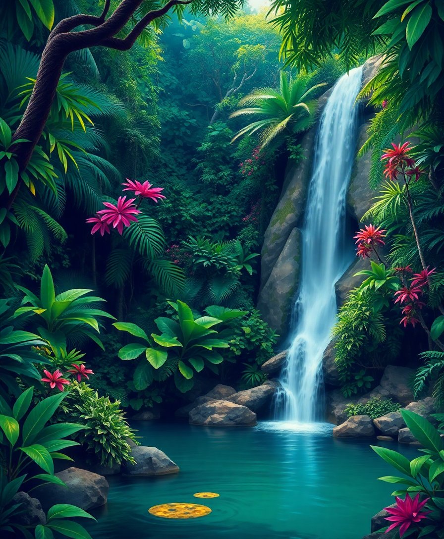 Jungle Oasis Paint Numbers Jungle Oasis Paint Numbers