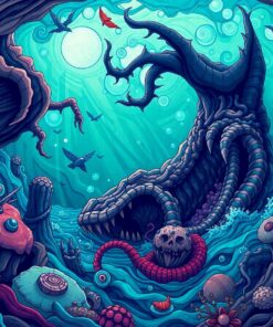 Deep Oceanic Siren Lair Paint By Numbers