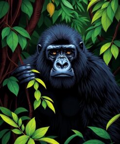 Rainforest Silverback Paint Numbers