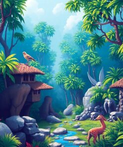 Jungle Sanctuary Paint Numbers