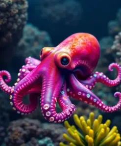 Deep Sea Cephalopod paint by numbers