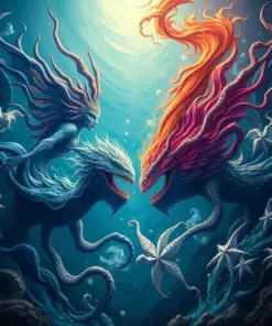 Deep Sea Duel paint by numbers