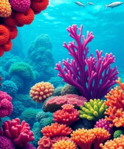 Coral Grooves Paint Numbers