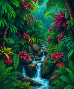 Woodland Cascade Paint Numbers