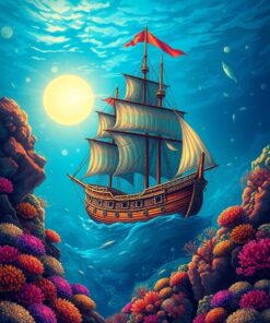 Vintage Galleon Paint Numbers