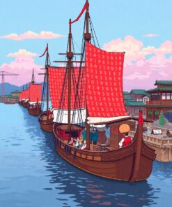 Trade Ships Paint Numbers