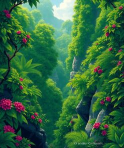 Lush Greenery Paint Numbers