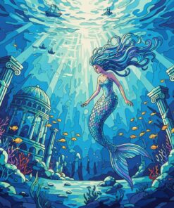 Descending Into Siren Waters Paint By Numbers