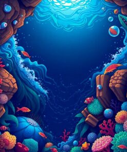 Descending The Ocean Abyss Paint By Numbers