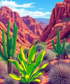 Banana Fronds Paint Numbers