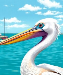 Pelican Portrait Paint Numbers