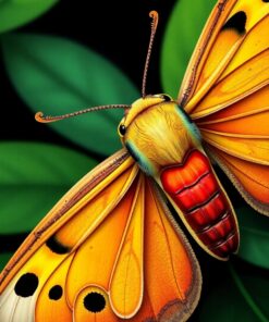 Tropical Moths Paint Numbers