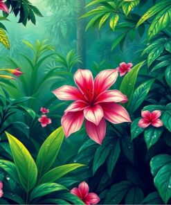 Jungle Bloom Paint Numbers