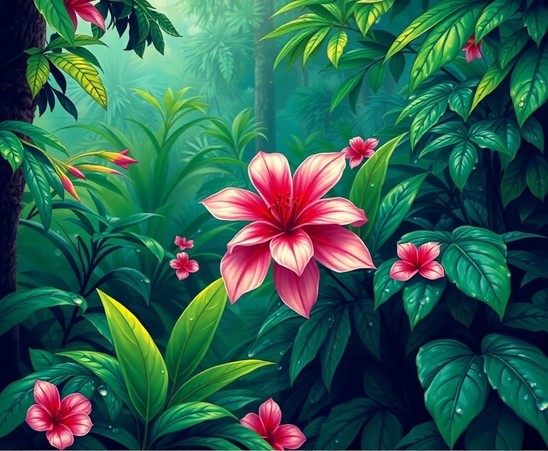 Jungle Bloom Paint Numbers Jungle Bloom Paint Numbers