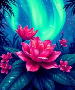 Midnight Bloom Paint Numbers