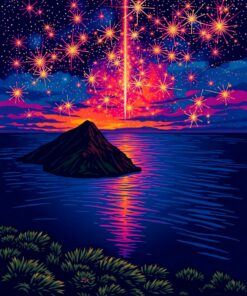 Midnight Sparks Paint Numbers