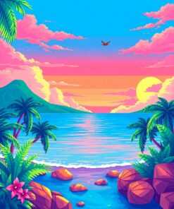 Tropical Sky Paint Numbers