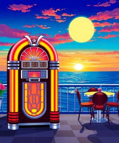 Ocean Sunset Paint Numbers