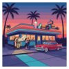 Diner Tunes Under Palms Paint By Numbers