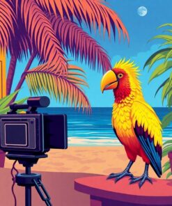 Tropical Bird Paint Numbers