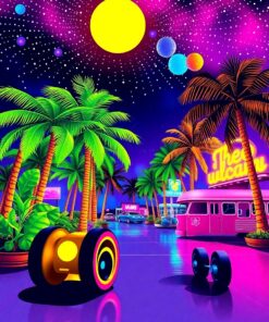 Tropic Palms Paint Numbers