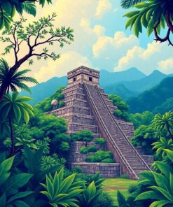 Jungle Pyramids Paint Numbers