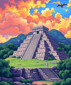 Mayan Steps Paint Numbers