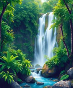 Rainforest Falls Paint Numbers