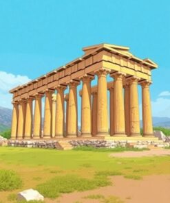 Hellenic Pillars Paint Numbers