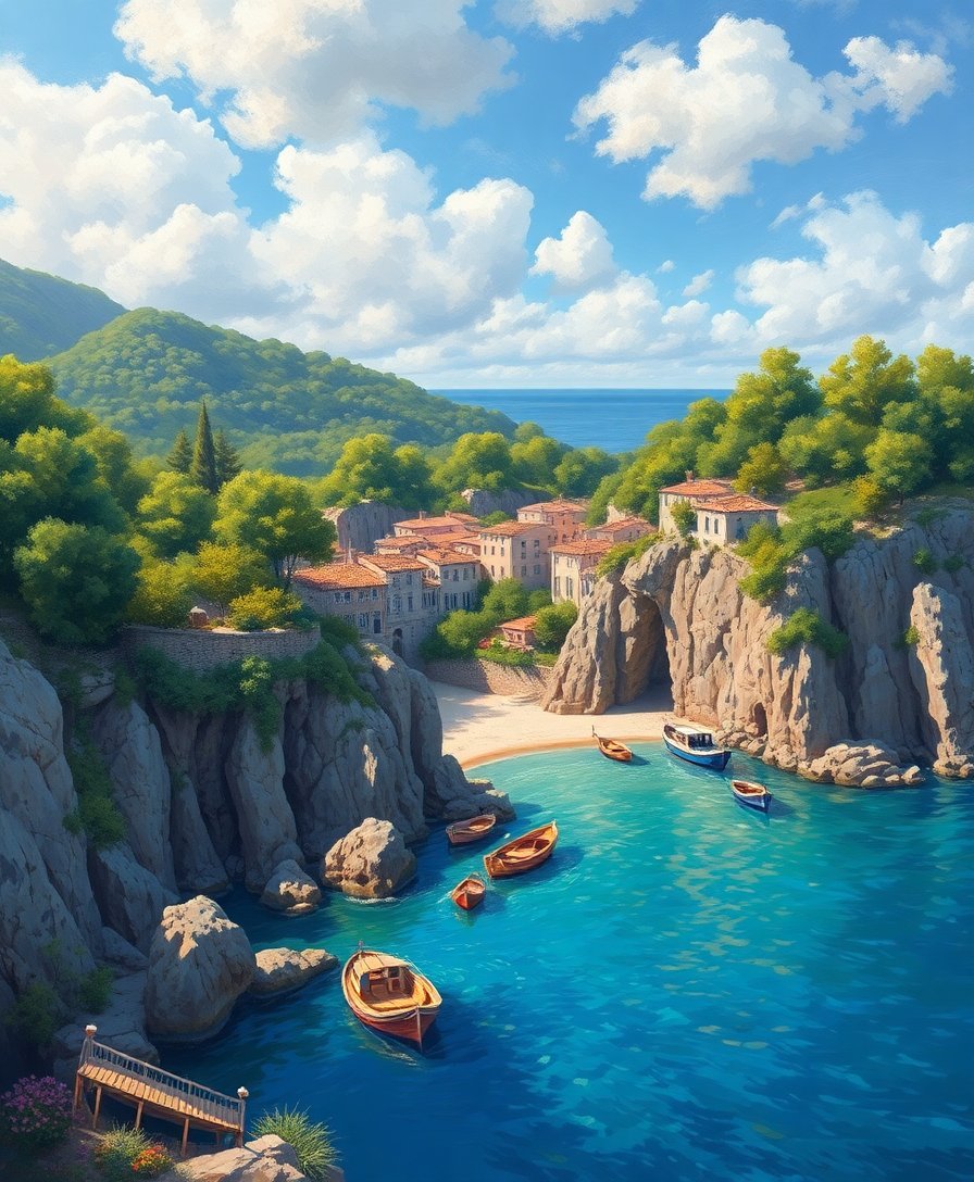 Island Coves Paint Numbers Island Coves Paint Numbers