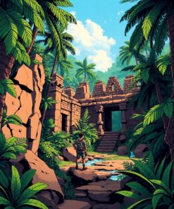 Jungle Ruins Paint Numbers