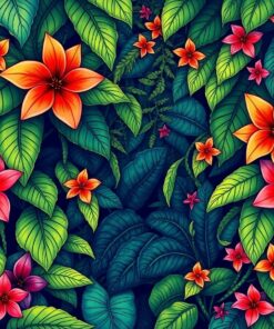 Jungle Vines Paint Numbers