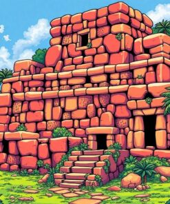 Discovering Realistic Olmec Ruins Paint By Numbers