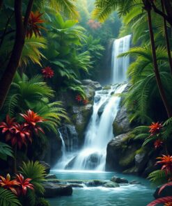 Tropical Falls Paint Numbers