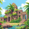 Tropical Ruins Paint Numbers