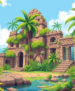 Tropical Ruins Paint Numbers