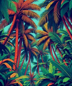 Tropical Canopies Paint Numbers