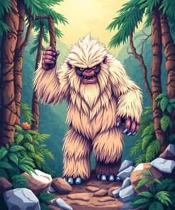 Jungle Yeti Paint Numbers