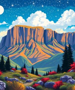 Discovering The Sleeping Giant Paint By Numbers