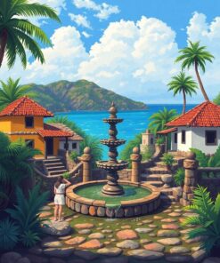 Stone Fountain Paint Numbers