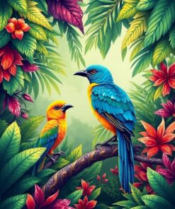 Tropical Aviary Paint Numbers